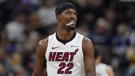▲「士官長」巴特勒（Jimmy Butler）相隔12天回歸賽場，又因傷離場。（圖／美聯社／達志影像）