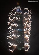 2024台北101跨年煙火。（圖/記者邱榮吉攝影）