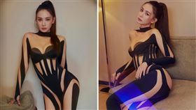 安心亞在新竹跨年，裸露極高的的舞台服裝引起話題。（圖／翻攝自臉書）