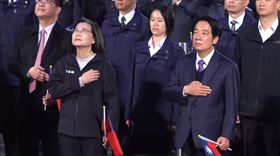 2024年(民113年)元旦升旗典禮，蔡英文賴清德