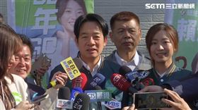 賴清德出席台中市第三選區立委候選人謝子涵后里后義宮參香祈福並受訪