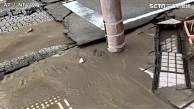 日本能登地區規模7.6地震引發海嘯。（圖／AP／NTV授權）