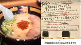  一蘭拉麵,中國旅客,繁體字,簡體字（圖／資料照、翻攝自日本省錢小站 臉書）