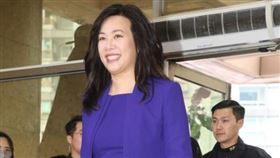 ▲副總統辯論會吳欣盈抵會場（圖／記者邱榮吉攝影）