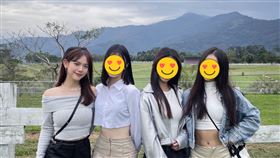 王彩樺女兒庭庭（左）跟正妹朋友跨年（圖／翻攝自臉書）