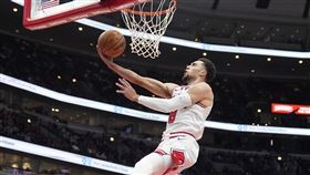 ▲拉文（Zach LaVine）傷癒被下放發展聯盟做恢復訓練。（圖／美聯社／達志影像）