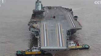 福建艦首度海上實兵訓練  含艦載機起降