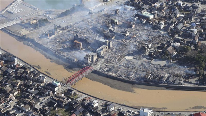 日強震後「2城市」淪廢墟　衛星影像曝光
