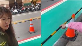 女神議員畫人行道「遭情勒」！女醫搬出市長、患者：因為妳我準備退休了。（圖／翻攝自「黃瓊慧 桃園觀察日記」臉書）