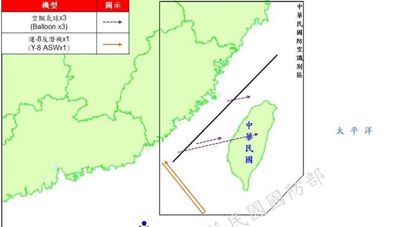 今年已第五顆！中共空飄氣球飛越台灣本土