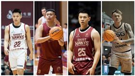 ▲臺南台鋼獵鷹讓高承恩、吳彥侖、藍少甫、吳岱豪，前往SBL裕隆納智捷籃球隊交流，（圖／臺南台鋼獵鷹提供）