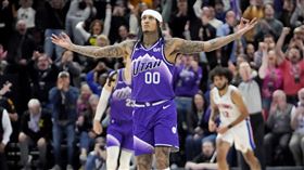 ▲爵士154：148擊敗活塞，NBA單日4隊得分破140分寫紀錄。（圖／美聯社／達志影像）