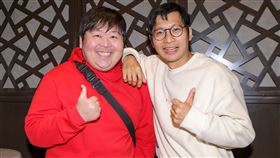 逸祥、山豬出席寇乃馨與黃國倫舉辦的音樂會餐敘。（圖／記者楊澍攝影）