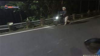 男大生阿里山騎40分鐘　解救推車男網讚爆