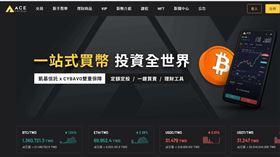 「ACE王牌交易所」涉詐，發布3點聲明，稱將全力配合調查。（圖／翻攝自ACE王牌交易所官網）