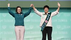 蕭美琴輔選林志潔、詹紀緹、曾聖凱（圖／賴清德競總提供）