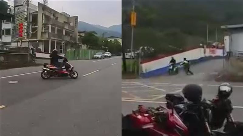 北宜噪音猴躲警察　加油站內老鷹抓小雞