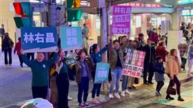 林右昌部長偕同市府局處首長，一同在基隆火車站南站力挺基隆市立法委員候選人鄭文婷