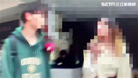 網紅「哈士奇KN」與另2名行人徒步闖紅燈遭巡邏警員攔下開單。（圖／翻攝畫面）