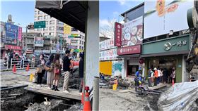 魅力無法擋！大票鐵粉「穿越工地」排隊買手搖　嗨喊：拚了命都要喝（圖／翻攝自路上觀察學院）