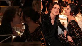 ▲「甜茶」提摩西夏勒梅（Timothée Chalamet），凱莉珍娜（Kylie Jenner）。（圖／翻攝自X）