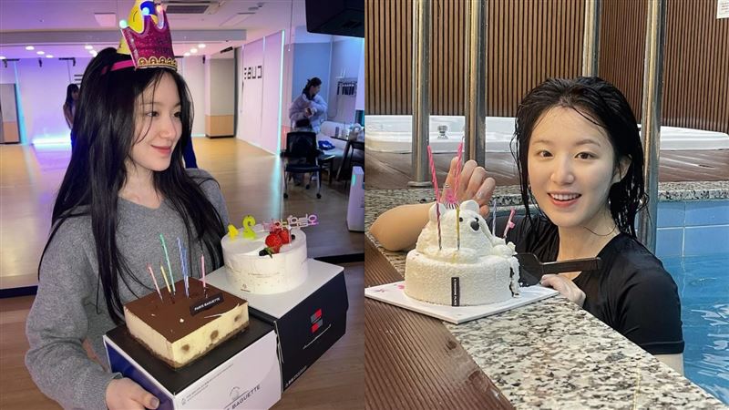 舒華生日曬泳池素顏照　許願：幸福開門啦