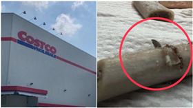 好市多（Costco）豬肋排驚見大刀片 媽媽嚇壞 ▲（合成圖／記者劉沛妘攝影、民眾謝小姐提供）