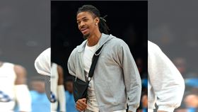 ▲莫蘭特（Ja Morant）右肩動刀，本季報銷。（圖／路透社／達志影像）