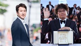 奉俊昊，李善均（圖／翻攝自@goldenglobes推特）