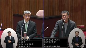 林為洲隨後質詢時再度追問陳建仁，陳就改口稱自己講錯了。（圖／翻攝畫面）