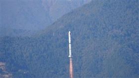 中國發射衛星畫面曝光（圖／翻攝自微博央視）