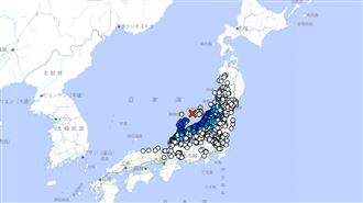 日本新潟規模6.0地震　最大震度5弱