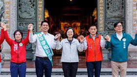 蔡英文支持許智傑、李昆澤、黃捷、李柏毅（圖／民進黨提供）