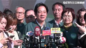 民進黨總統候選人賴清德今（10）日上午赴彰化員林車隊掃街前受訪。