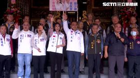 林宏宗站台侯友宜講錯號次，黃昭順上前搶麥克風。