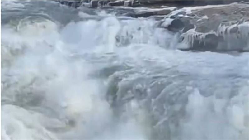 黃河變清？陸網拍「清流飛瀑」罕見畫面曝