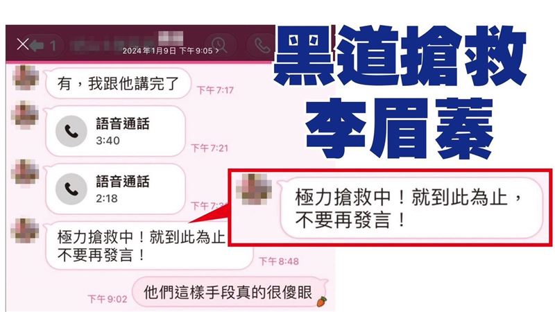 綠控李眉蓁：黑幫介選抹黑　大玩兩面手法