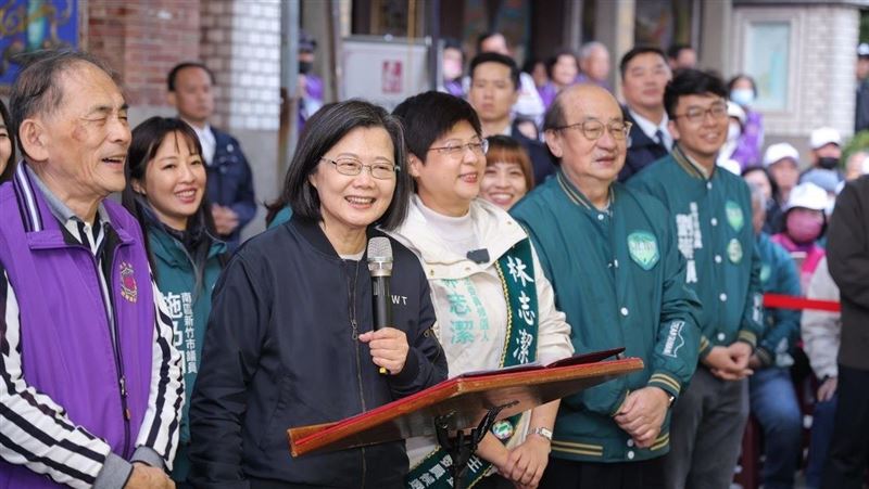 蔡英文赴桃園、新竹輔選：讓國家繼續前進