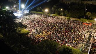 賴清德凱道造勢破15萬人！空拍圖震撼公開