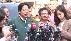 ▲賴清德陪琪銘新北市土城區車隊掃街前受訪