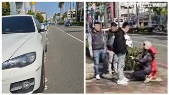 獨／台中女撞壞BMW遇惡煞　路人也遭殃