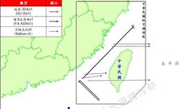1130112台海周邊海、空域活動示意圖（圖／國防部提供）