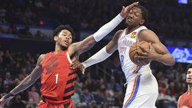 ▲拓荒者慘輸雷霆62分，寫下NBA第5大分差輸球紀錄。（圖／美聯社／達志影像）