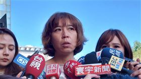 屏東縣議長周典論女兒、國民黨中常委周孟蓉說明郭台銘動向。（圖／記者陳怡潔攝影）