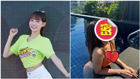 瑟七大方分享在泰國穿比基尼的辣照。（圖／翻攝自瑟七IG）
