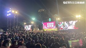 ▲賴清德板橋第一體育場選前之夜六點現場（圖／記者高逸帆攝影）