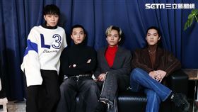 樂團傻子與白痴接受三立新聞網專訪。（圖／記者邱榮吉攝影）