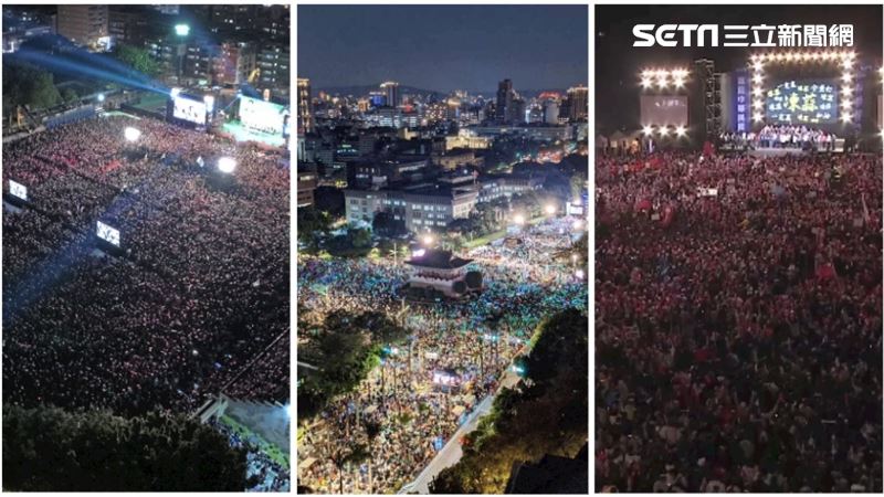 藍綠白大拚場！三黨選前之夜空拍一次看