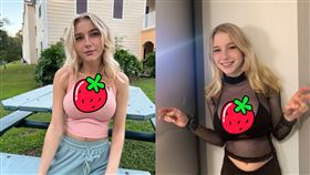 網美柔伊（Zoe Moore）浴室自拍，竟破800萬次瀏覽。（圖／翻攝自Ｘ）