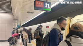 高鐵南港站自由座約9成滿（圖／讀者提供）